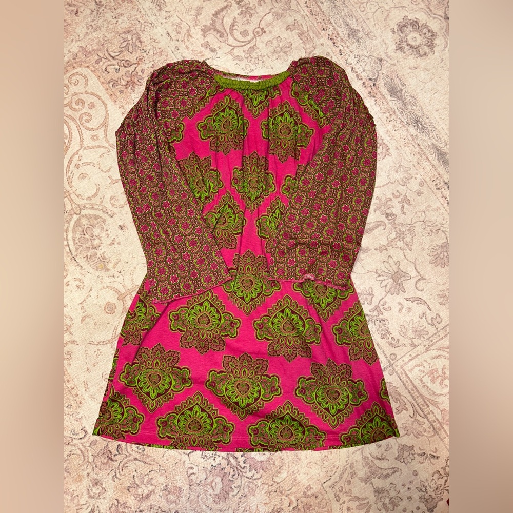 Flit & Flitter Girls' Bohemian Tunic Top (Size 12)